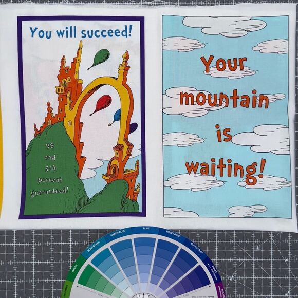 Licensed Dr. Seuss "Oh the Places You'll Go" for Robert Kaufman ~ 2/3 Yard Panel - Picture 5 of 8